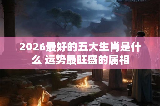 2026最好的五大生肖是什么 运势最旺盛的属相
