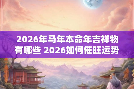 2026年马年本命年吉祥物有哪些 2026如何催旺运势