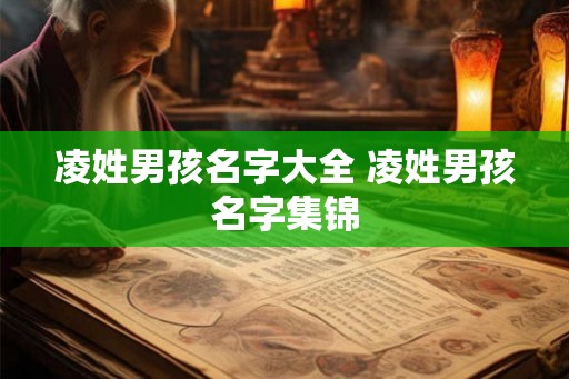 凌姓男孩名字大全 凌姓男孩名字集锦 凌姓男孩名字大全 凌姓男孩名字集锦