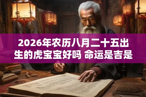 2026年农历八月二十五出生的虎宝宝好吗 命运是吉是凶