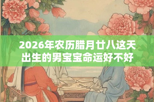 2026年农历腊月廿八这天出生的男宝宝命运好不好 2026年农历腊月廿八这天出生的男宝宝命运好不好
