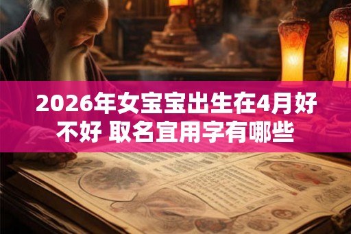 2026年女宝宝出生在4月好不好 取名宜用字有哪些 2026年女宝宝出生在4月好不好 取名宜用字有哪些