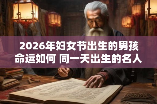 2026年妇女节出生的男孩命运如何 同一天出生的名人有哪些 2026年妇女节出生的男孩命运如何 同一天出生的名人有哪些