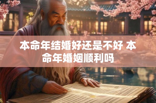 本命年结婚好还是不好 本命年婚姻顺利吗