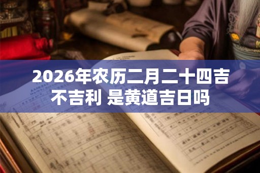2026年农历二月二十四吉不吉利 是黄道吉日吗