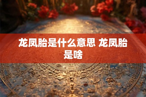 龙凤胎是什么意思 龙凤胎是啥 龙凤胎是什么意思 龙凤胎是啥
