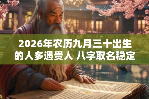 2026年农历九月三十出生的人多遇贵人 八字取名稳定运程