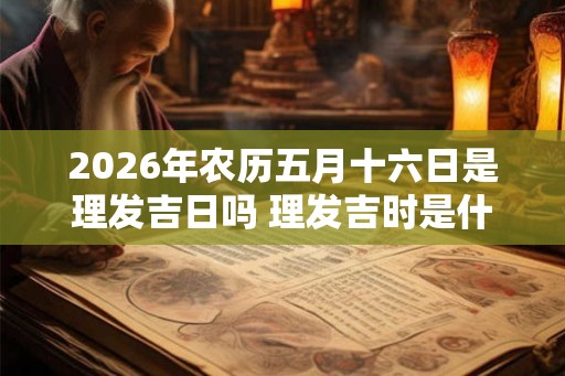 2026年农历五月十六日是理发吉日吗 理发吉时是什么 2026年农历五月十六日是理发吉日吗 理发吉时是什么