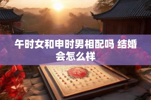 午时女和申时男相配吗 结婚会怎么样