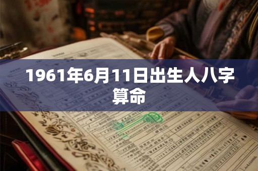 1961年6月11日出生人八字算命