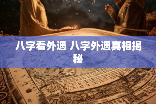 八字看外遇 八字外遇真相揭秘