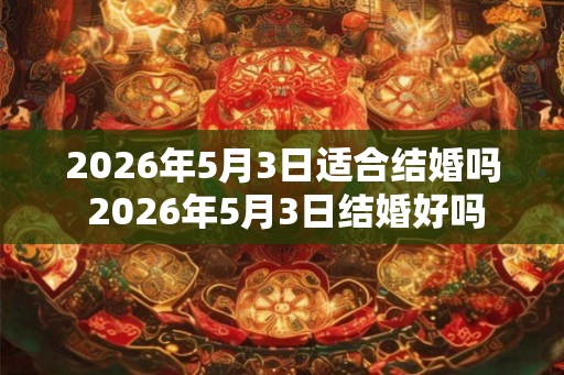 2026年5月3日适合结婚吗 2026年5月3日结婚好吗 2026年5月3日适合结婚吗 2026年5月3日结婚好吗