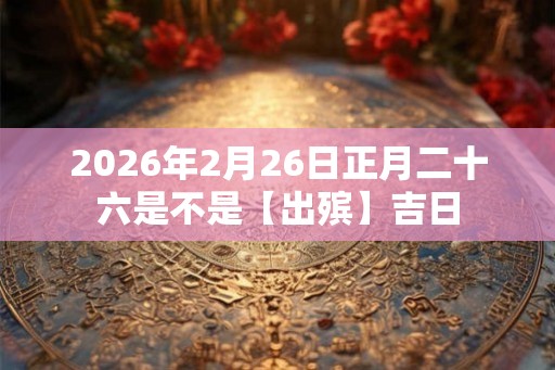 2026年2月26日正月二十六是不是【出殡】吉日