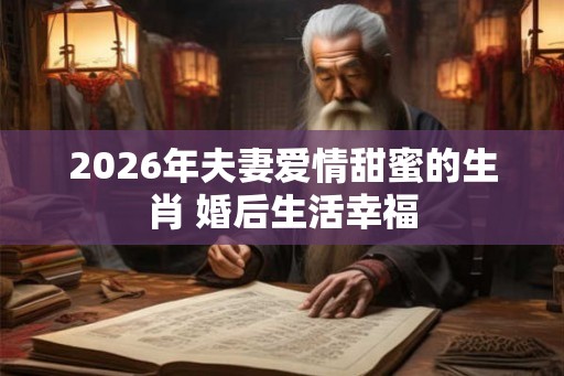 2026年夫妻爱情甜蜜的生肖 婚后生活幸福