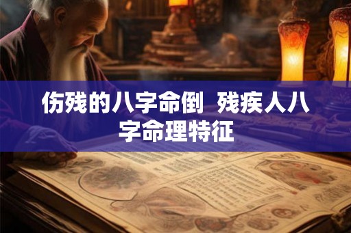 伤残的八字命倒  残疾人八字命理特征
