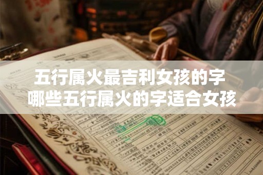 五行属火最吉利女孩的字 哪些五行属火的字适合女孩使用