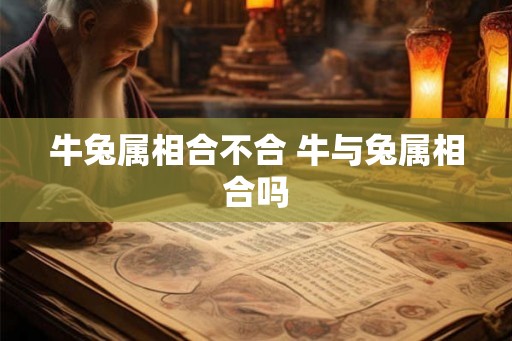 牛兔属相合不合 牛与兔属相合吗