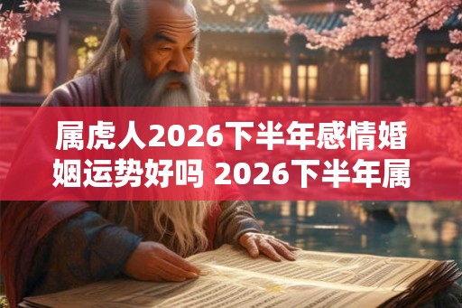 属虎人2026下半年感情婚姻运势好吗 2026下半年属虎的爱情运势怎么样 属虎人2026下半年感情婚姻运势好吗 2026下半年属虎的爱情运势怎么样