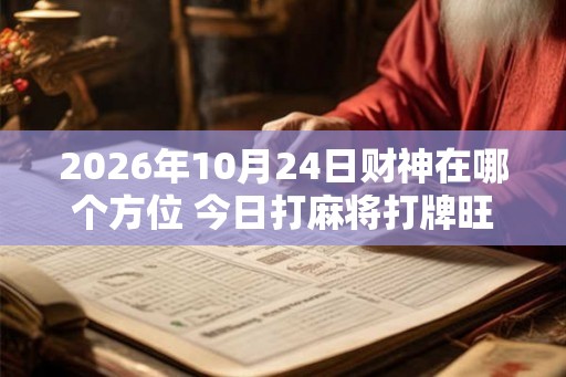 2026年10月24日财神在哪个方位 今日打麻将打牌旺运方位 2026年10月24日财神在哪个方位 今日打麻将打牌旺运方位