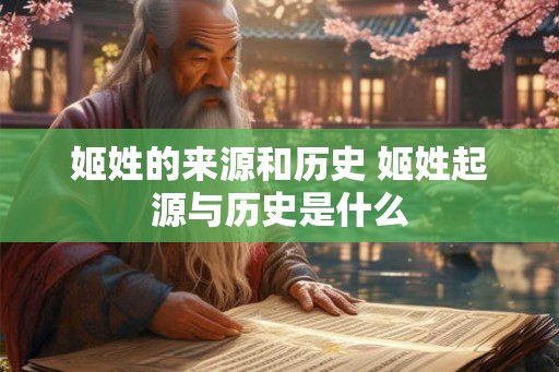 姬姓的来源和历史 姬姓起源与历史是什么 姬姓的来源和历史 姬姓起源与历史是什么