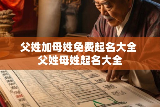 父姓加母姓免费起名大全 父姓母姓起名大全 父姓加母姓免费起名大全 父姓母姓起名大全