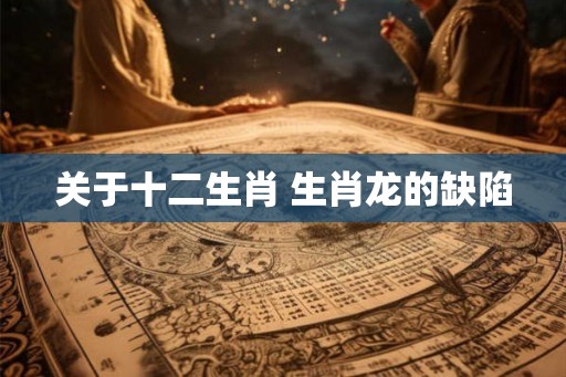 关于十二生肖 生肖龙的缺陷