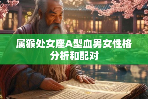 属猴处女座A型血男女性格分析和配对 属猴处女座A型血男女性格分析和配对