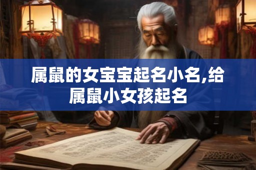 属鼠的女宝宝起名小名,给属鼠小女孩起名 属鼠的女宝宝起名小名,给属鼠小女孩起名