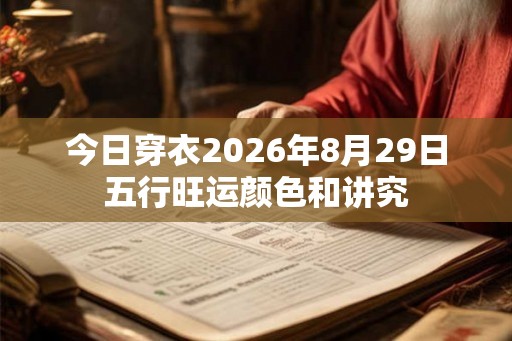 今日穿衣2026年8月29日五行旺运颜色和讲究