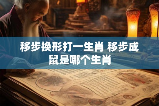 移步换形打一生肖 移步成鼠是哪个生肖