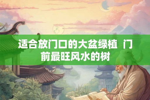 适合放门口的大盆绿植  门前最旺风水的树