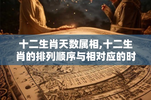 十二生肖天数属相,十二生肖的排列顺序与相对应的时间