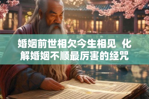 婚姻前世相欠今生相见  化解婚姻不顺最厉害的经咒