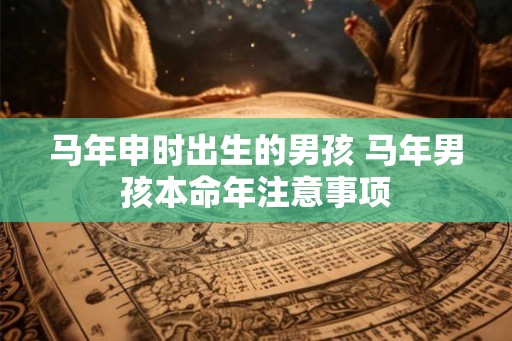 马年申时出生的男孩 马年男孩本命年注意事项