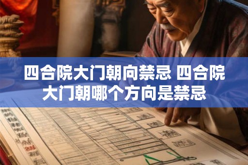 四合院大门朝向禁忌 四合院大门朝哪个方向是禁忌