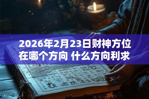 2026年2月23日财神方位在哪个方向 什么方向利求财