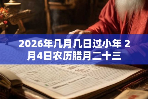 2026年几月几日过小年 2月4日农历腊月二十三