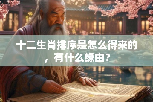 十二生肖排序是怎么得来的，有什么缘由？