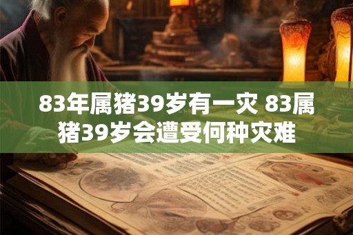 83年属猪39岁有一灾 83属猪39岁会遭受何种灾难 83年属猪39岁有一灾 83属猪39岁会遭受何种灾难