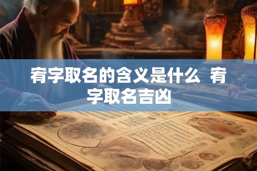 宥字取名的含义是什么 宥字取名吉凶 宥字取名的含义是什么 宥字取名吉凶