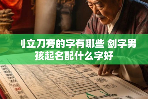 刂立刀旁的字有哪些 剑字男孩起名配什么字好