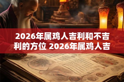 2026年属鸡人吉利和不吉利的方位 2026年属鸡人吉凶方位查询 2026年属鸡人吉利和不吉利的方位 2026年属鸡人吉凶方位查询