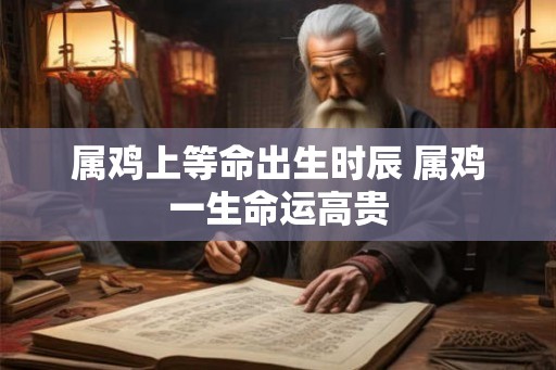 属鸡上等命出生时辰 属鸡一生命运高贵 属鸡上等命出生时辰 属鸡一生命运高贵