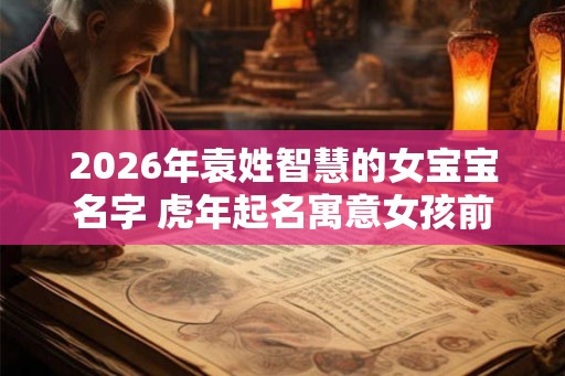2026年袁姓智慧的女宝宝名字 虎年起名寓意女孩前途无量