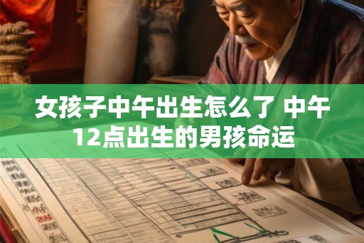 女孩子中午出生怎么了 中午12点出生的男孩命运