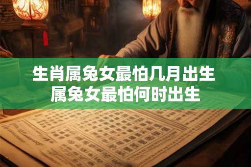 生肖属兔女最怕几月出生 属兔女最怕何时出生