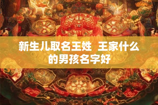 新生儿取名王姓  王家什么的男孩名字好