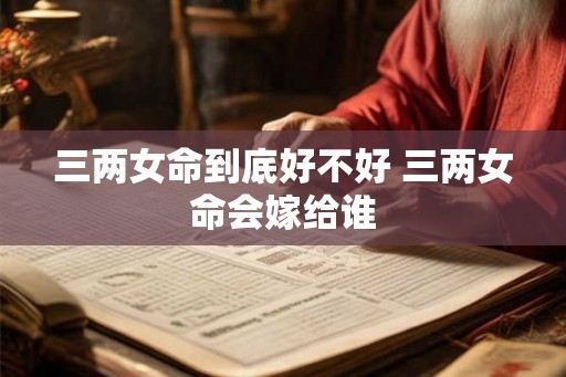 三两女命到底好不好 三两女命会嫁给谁