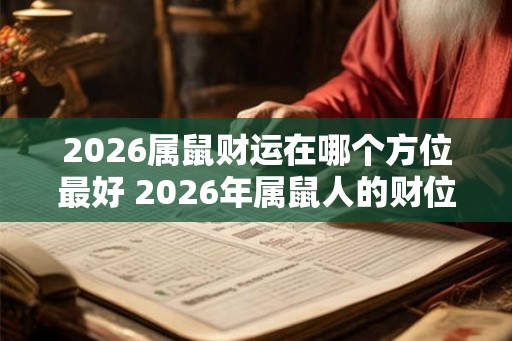 2026属鼠财运在哪个方位最好 2026年属鼠人的财位在哪