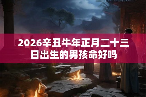 2026辛丑牛年正月二十三日出生的男孩命好吗